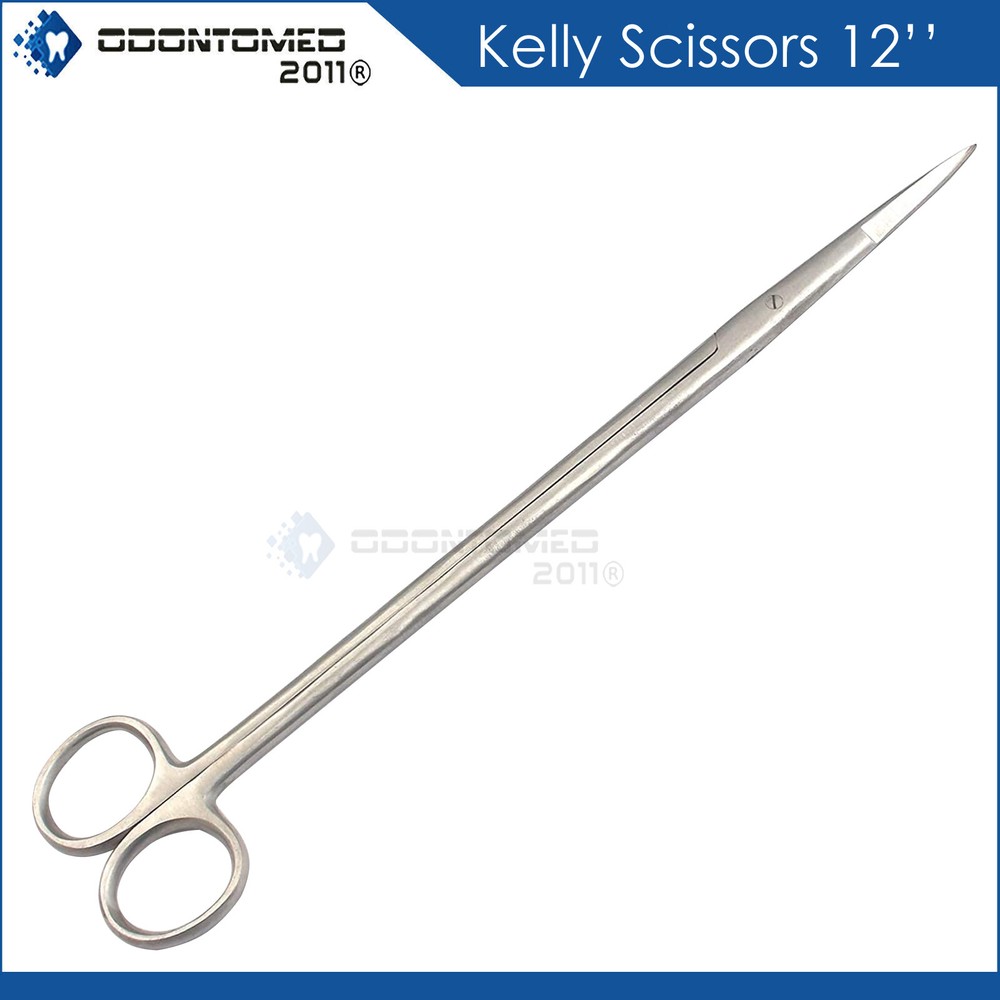 Fish Aquarium Cleaner Kelly Scissors Straight 12" Long Handle Sharp/Sharp