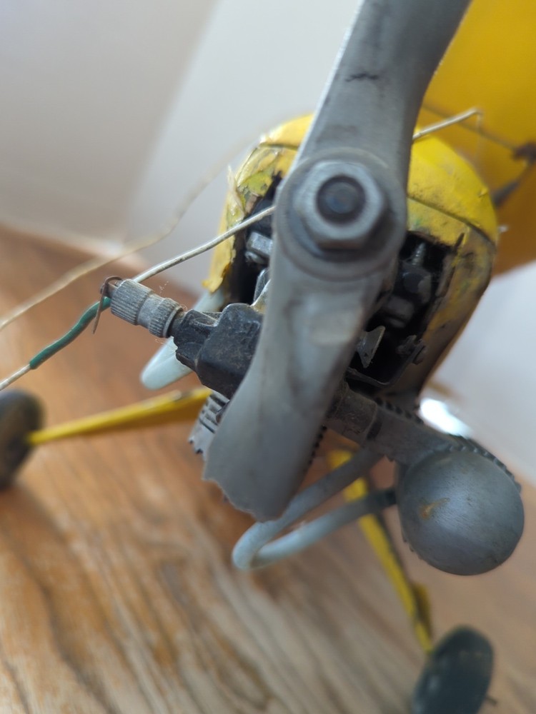 Vintage Yellow Model Airplane