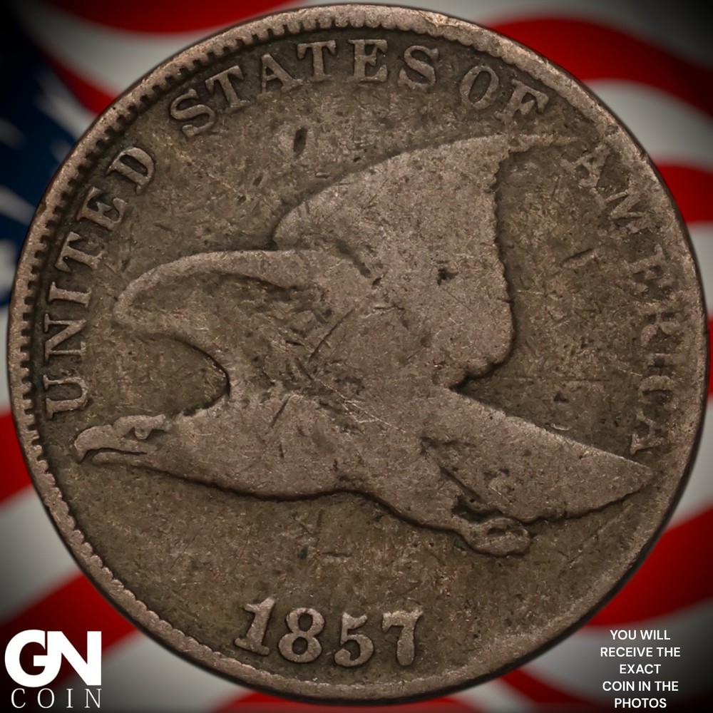 1857 Flying Eagle Cent Penny A2983