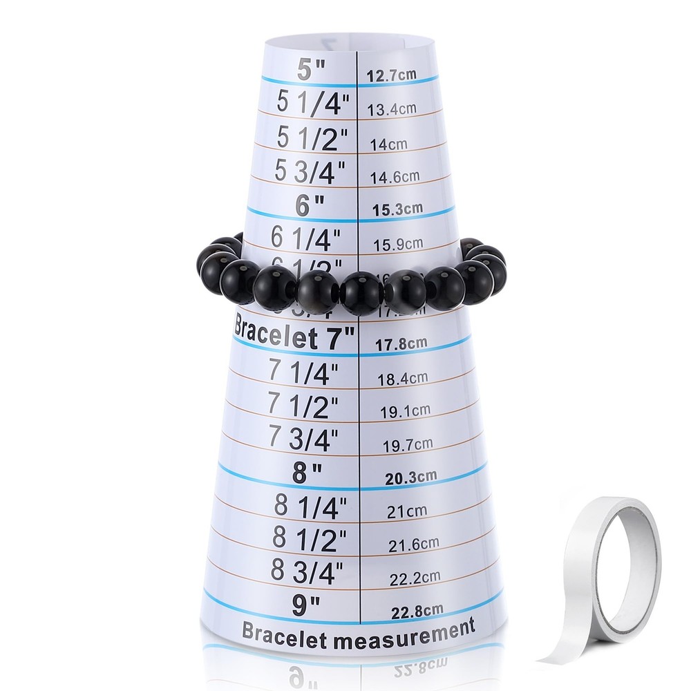 Ceoighe Bracelet Mandrel and Sizer Measuring Tool, Adjustable 5-9”...