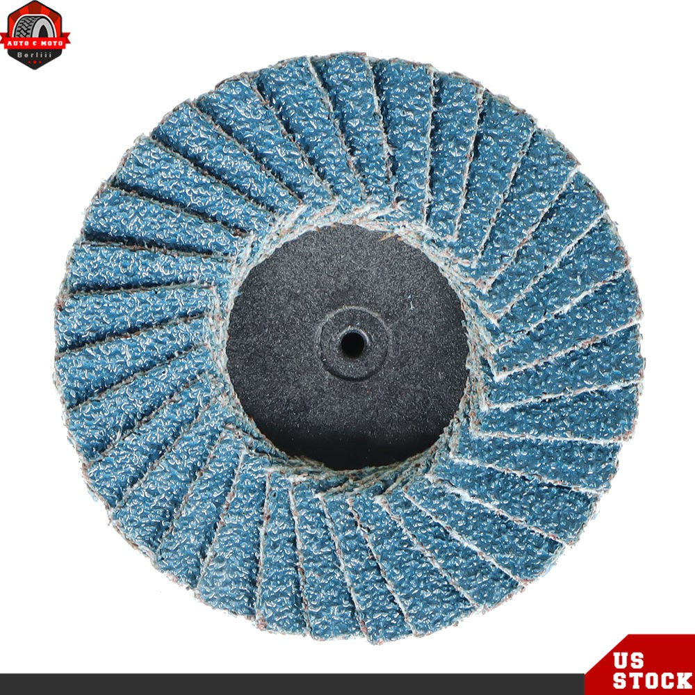 71PCS 2" Quick Change Disc Roll Lock Sanding Discs Set W/ 1/4 Holder Die Grinder