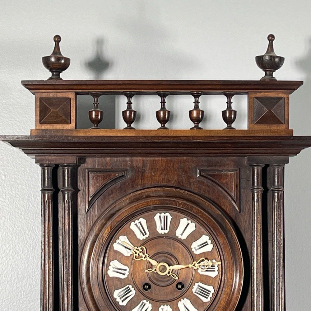 CARVED CLOCK / WEATHER STATION