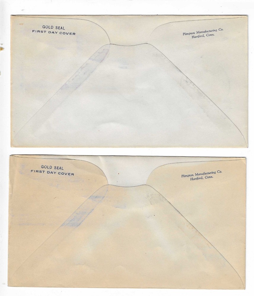 FDC's #799-802 Possessions - 1937 -- Plimpton