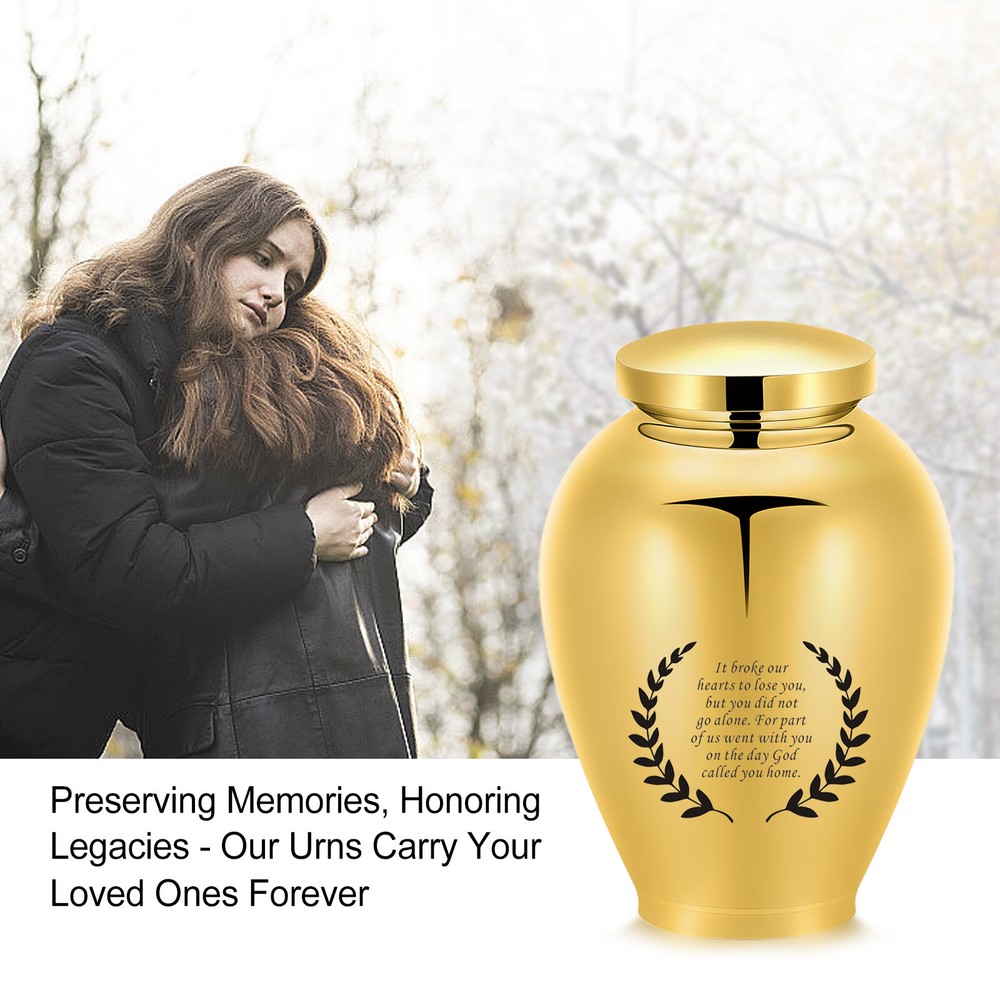 Olive Leaf Keepsake Cremation Urn Decorative Urns for Ashes Memorial Ashes Urns