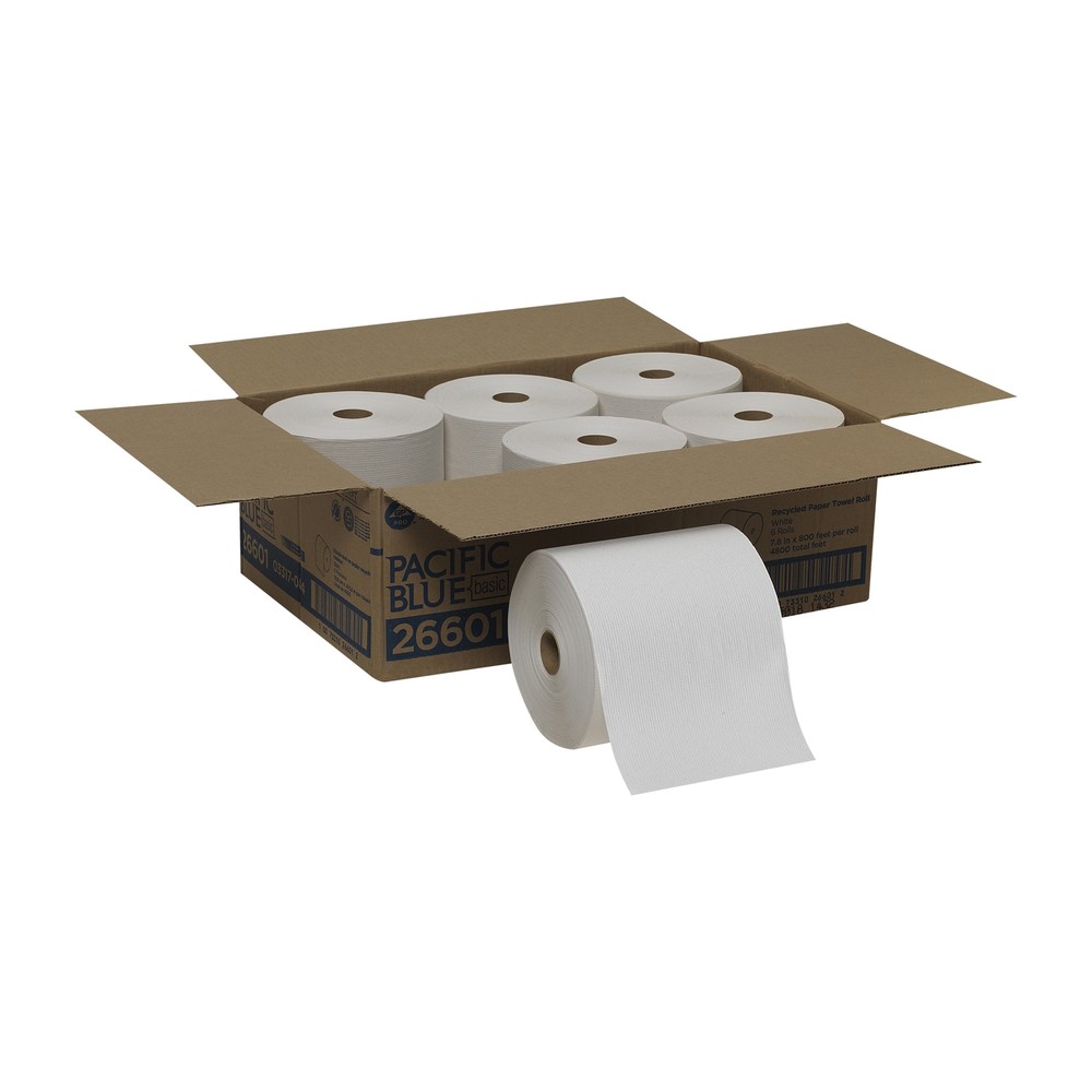 Pacific Blue Basic Paper Towel Hardwound Roll 6 Roll(s) 1 Towels/ Roll