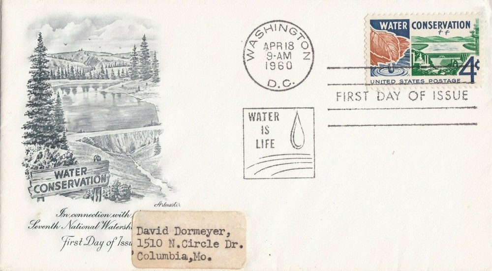 Water Conservation FDC 4/18/1960