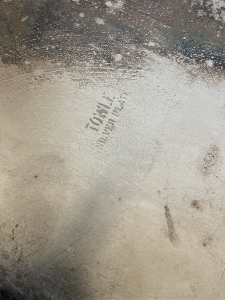 Vintage Towle Old Master Embossed Silverplate Bread Tray