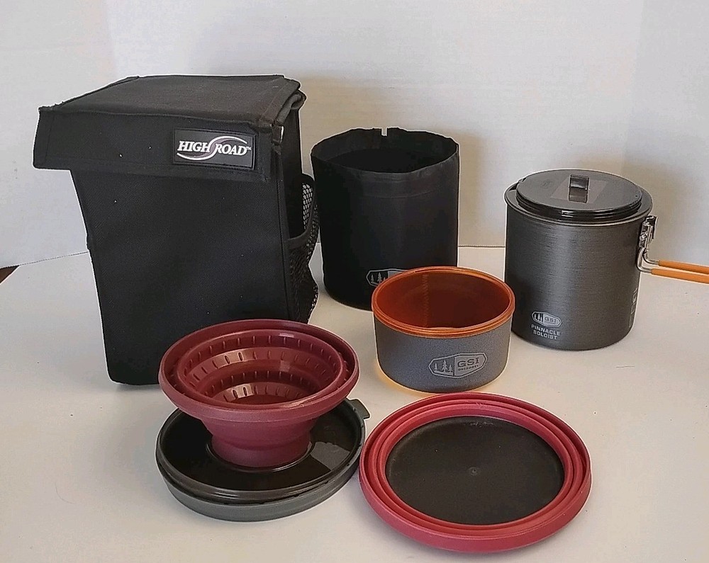 GSI Outdoors Pinnacle Soloist Cook Set Java Drip Coffee Maker & Sea To Summit