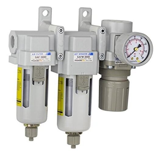 SAU330-N03G Three Stage Compressed Air Drying System  Poly Bowl - Manual Drain