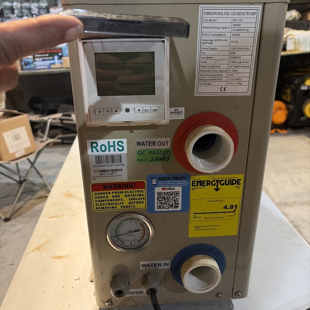 Pool Heater Fibro 120