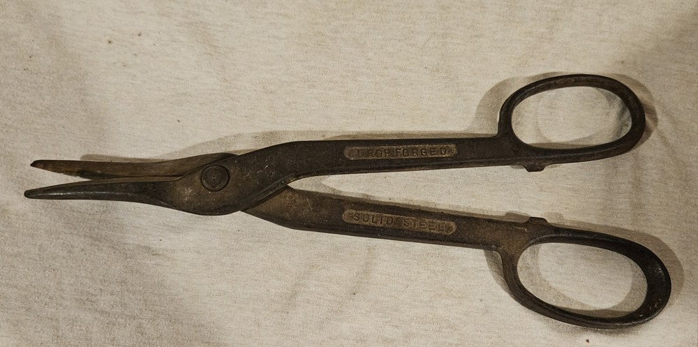 Vintage Drop Forged Solid Steel 13" Tin Snips