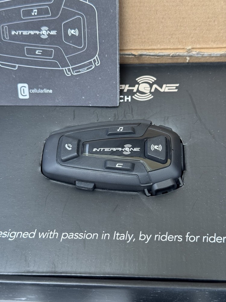 Interphone U COM 8R Motorbike Mesh Bluetooth Intercommunication System Black