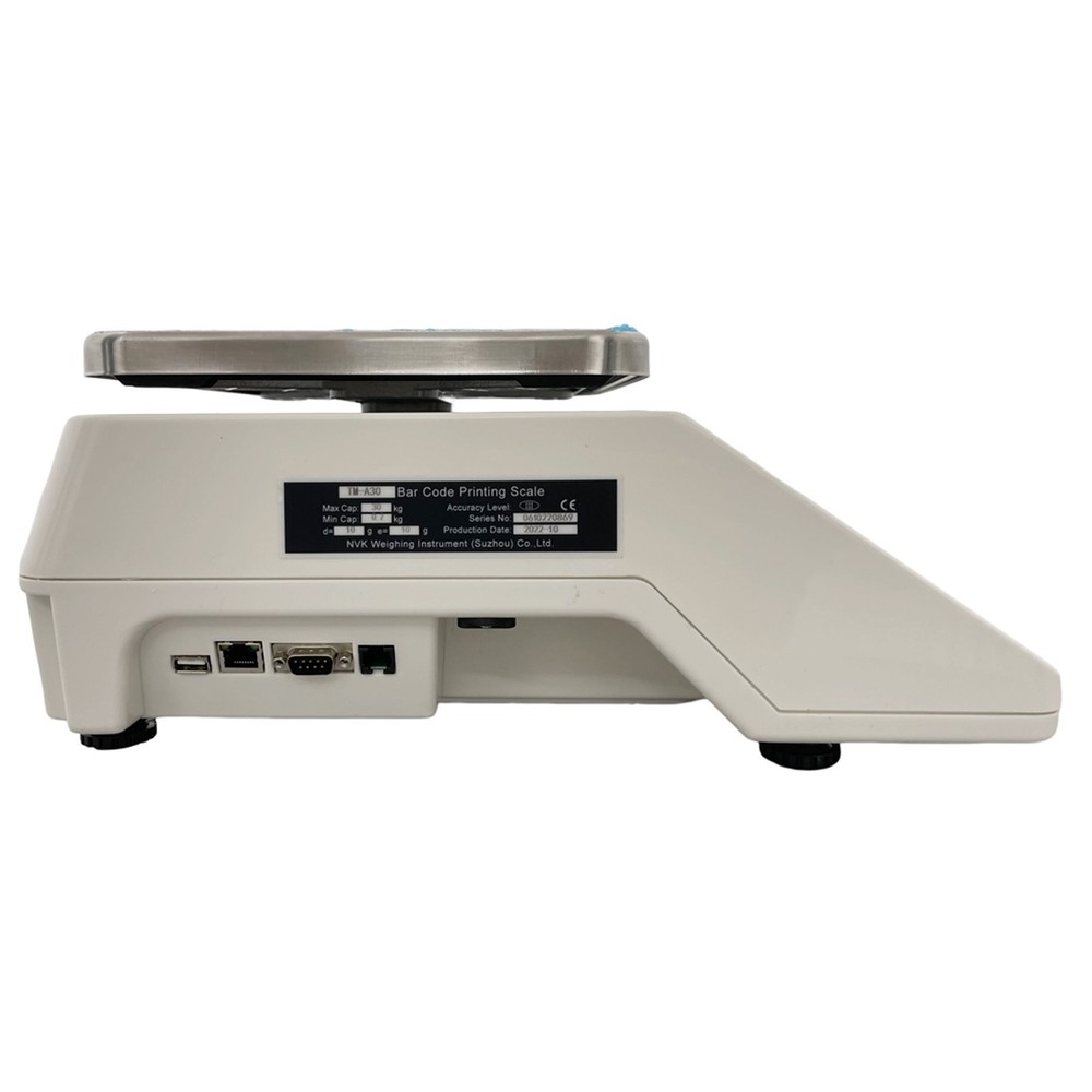 Digital Price Computing Scale Supermarket Barcode Printing Electronic Scale 66lb