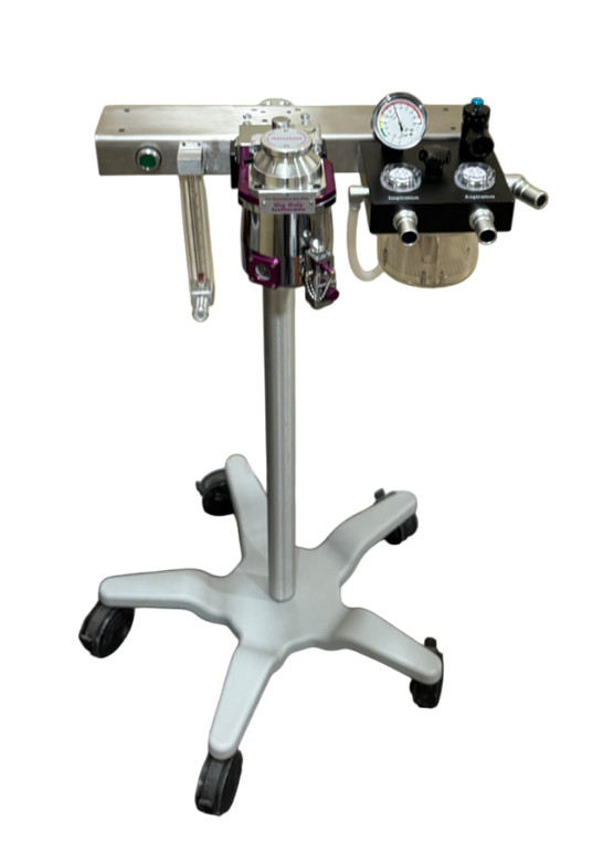 Veterinary Anesthesia System - Complete Stand with Absorber, Flowmeter