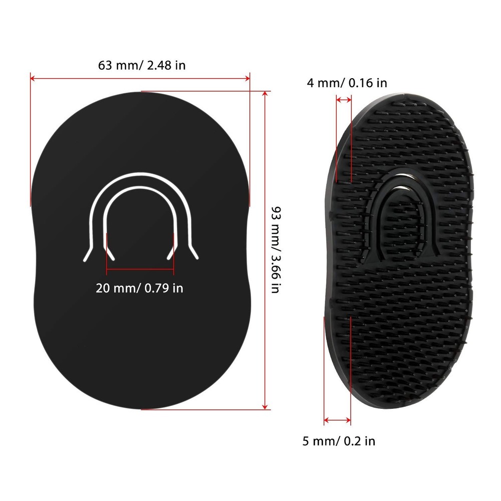 Luxury Black Shampoo Comb & Scalp Massager - Compact & Lightweight Solution