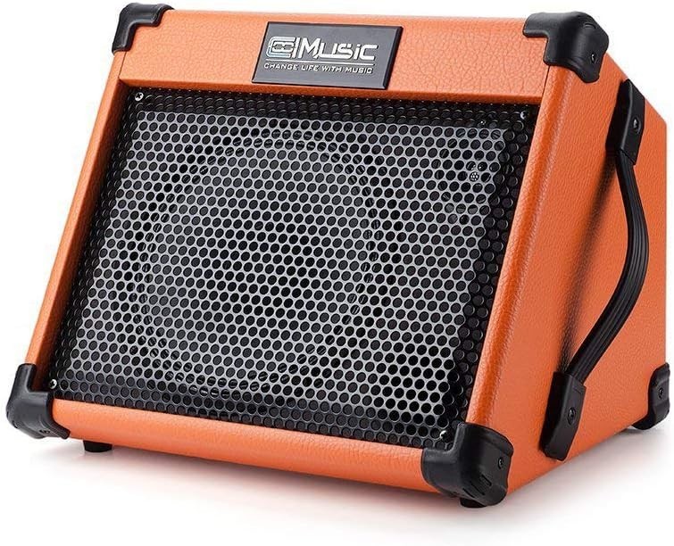 FIVE (5) PCS Acoustic Guitar Amplifier, 2 MICS & STAND, AUDIO CABLE