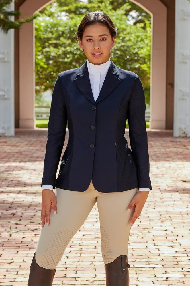 RJ CLASSICS Harmony Mesh Show Coat Navy | Style No. HR2012