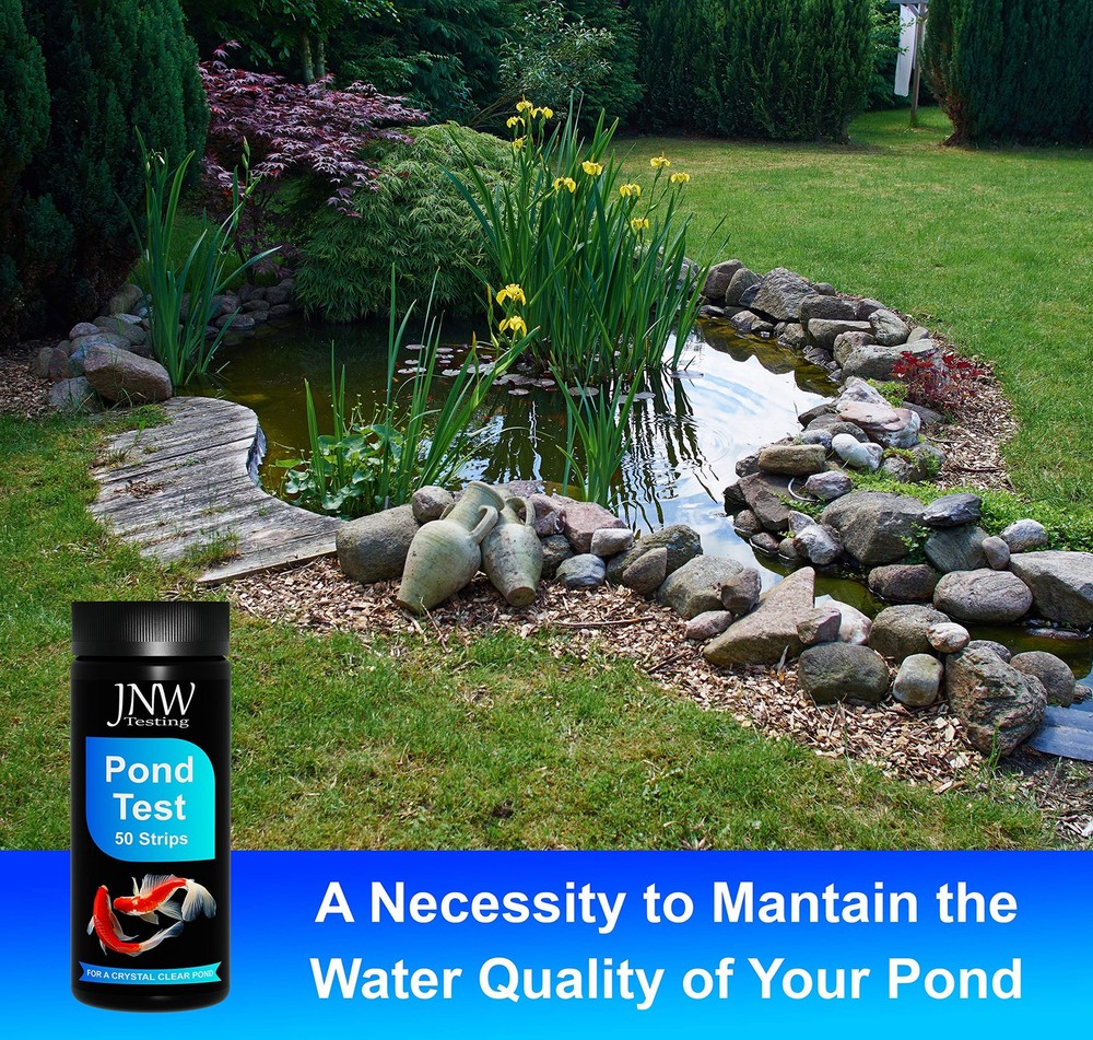 Pond Test Strips - 7-1 Water Testing Kit with Ebook - pH Kit...