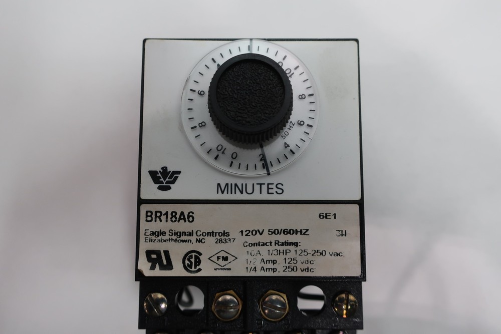Danaher BR18A6 Eagle Signal Timer 0-10min 120v-ac