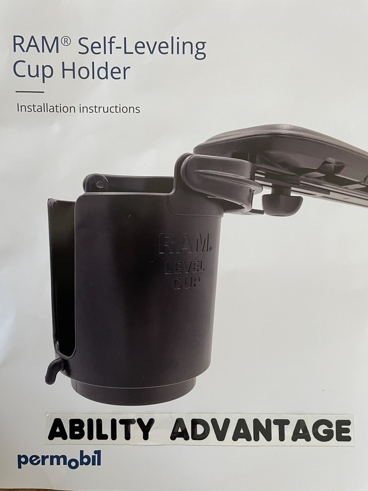 Permobil SELF LEVELING CUP HOLDER. Ships Priority !