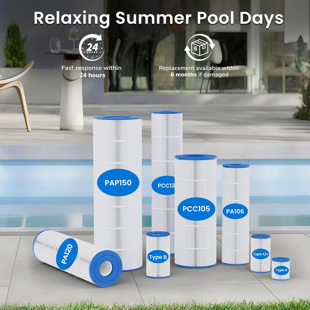 CC200 Pool Filter Cartridge Replacement for Pentair Clean & Clear 200, Replace P