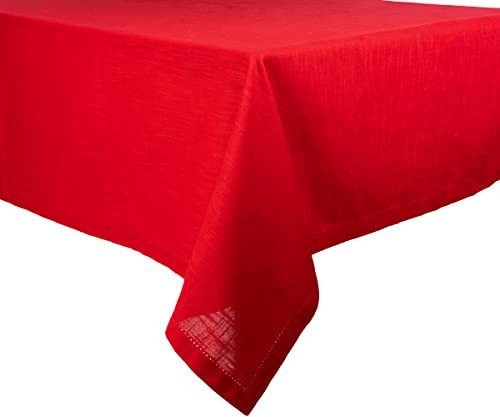 Easter Tablecloths Rectangular 63x88 – 100% Cotton 88" x 63" (Rectangular) Red