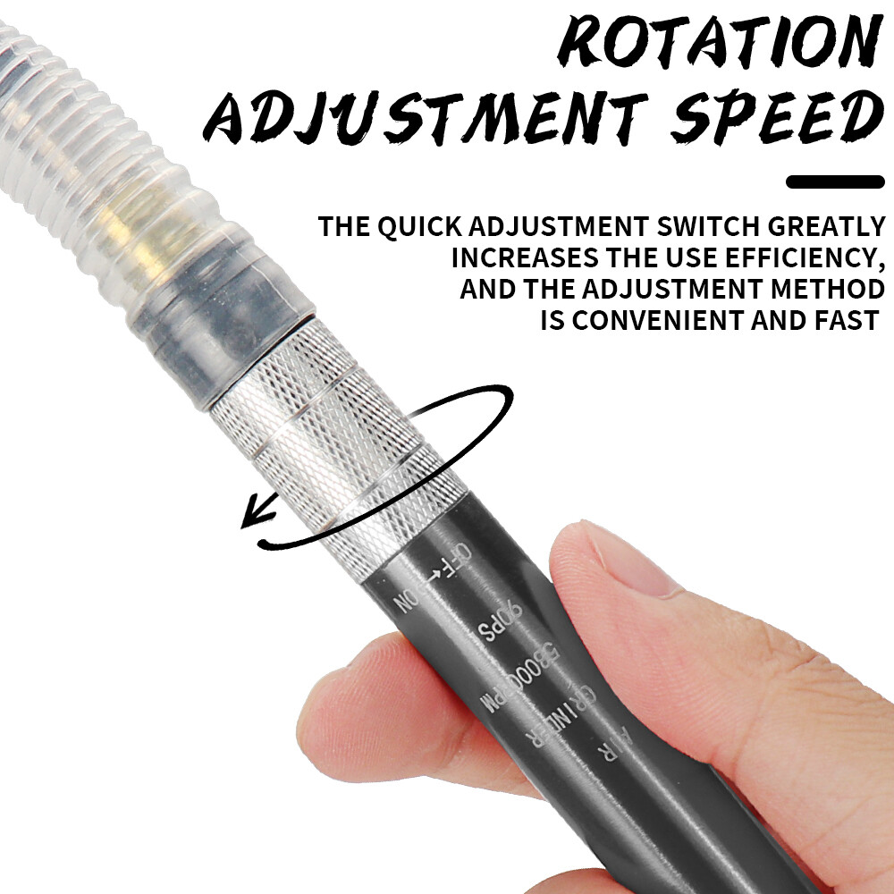 Micro Air Die Grinder Kit Mini Pencil Type Cleaning Grinding Pneumatic Tool Set