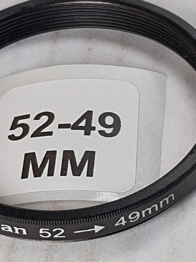 52-49mm Step-Down Lens Filter Ring 52mm-49mm Stepping Converter Adapter E52-E49