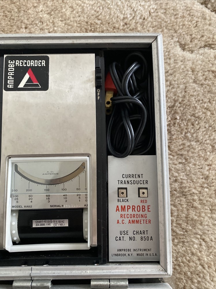 vintage amprobe recorder in box untested rare