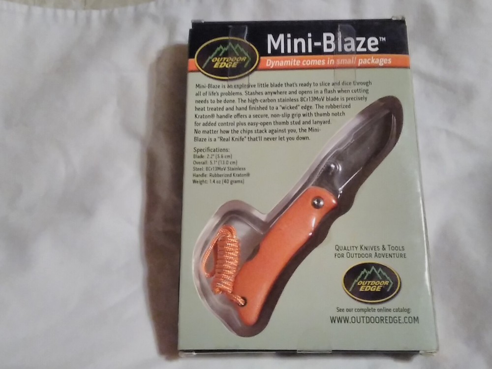 OUTDOOR EDGE MINI BLAZE KNIFE
