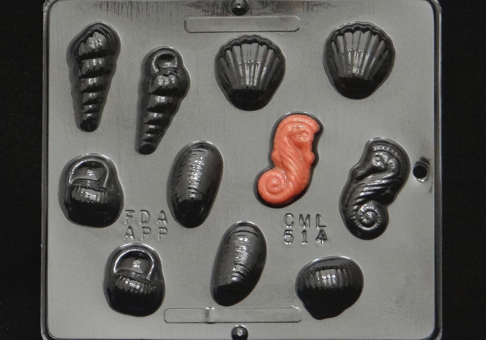 Sea Shell Assortment Chocolate Candy Mold 514 NEW