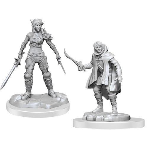 Dungeons & Dragons Unpainted Miniatures: W19 Elf Rogue & Half-Elf Rogue Protg