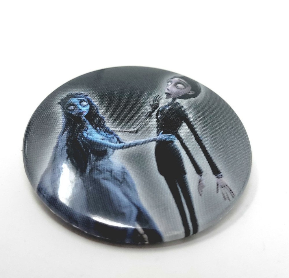 Corpse Bride Pinback Buttons (3pcs) Victor & Emily The Bride NEW