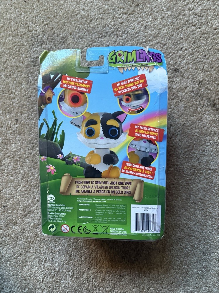 Grimlings Scaredy Cat Interactive Toy Figure