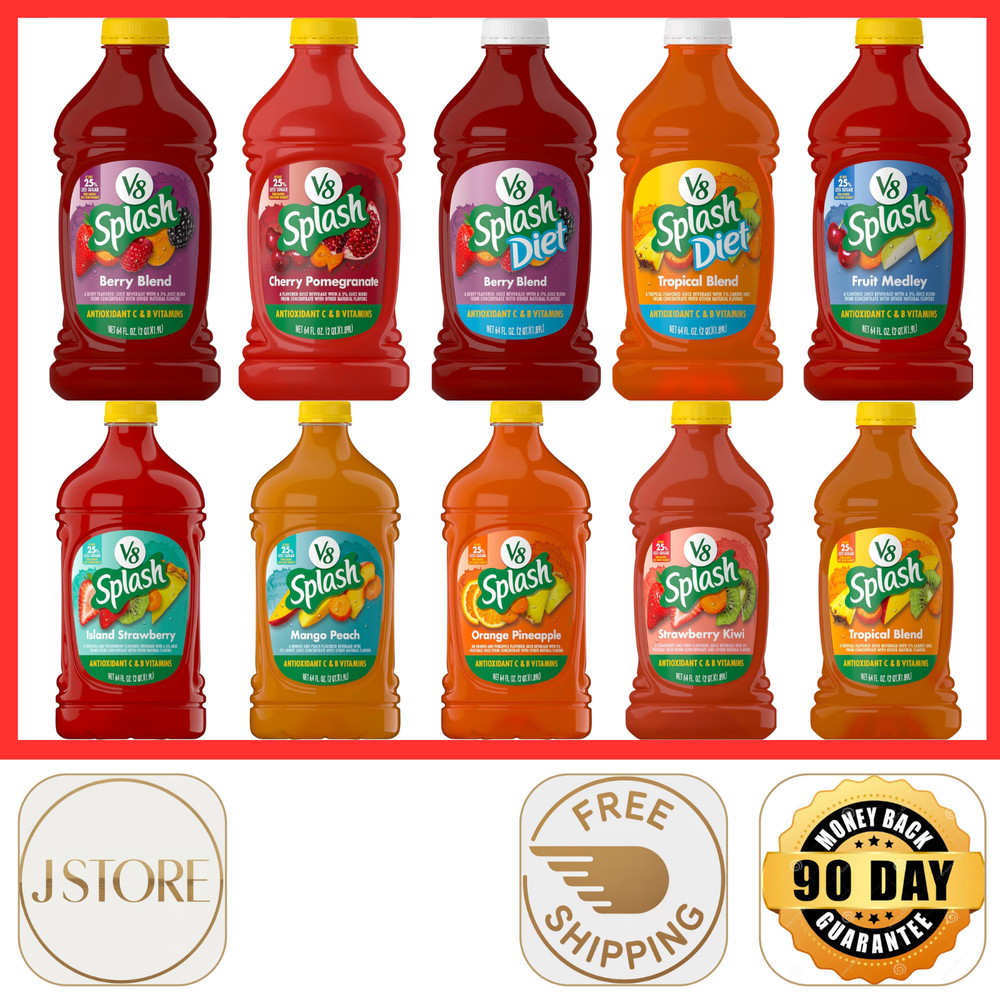 V8 Splash Mango Peach Flavored Juice 64 fl oz Fruit Drink