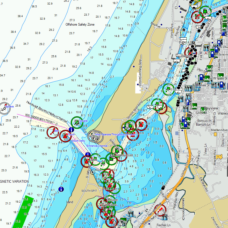 TrakMaps Marine US Pacific Coast - Garmin GPS Map