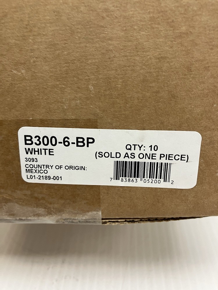 System Sensor B300-6-BP White 6" Detector Base Bulk Pack of 10