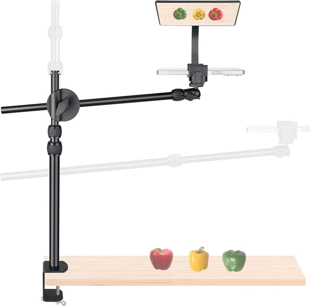 Overhead Tripod Phone Webcam Stand