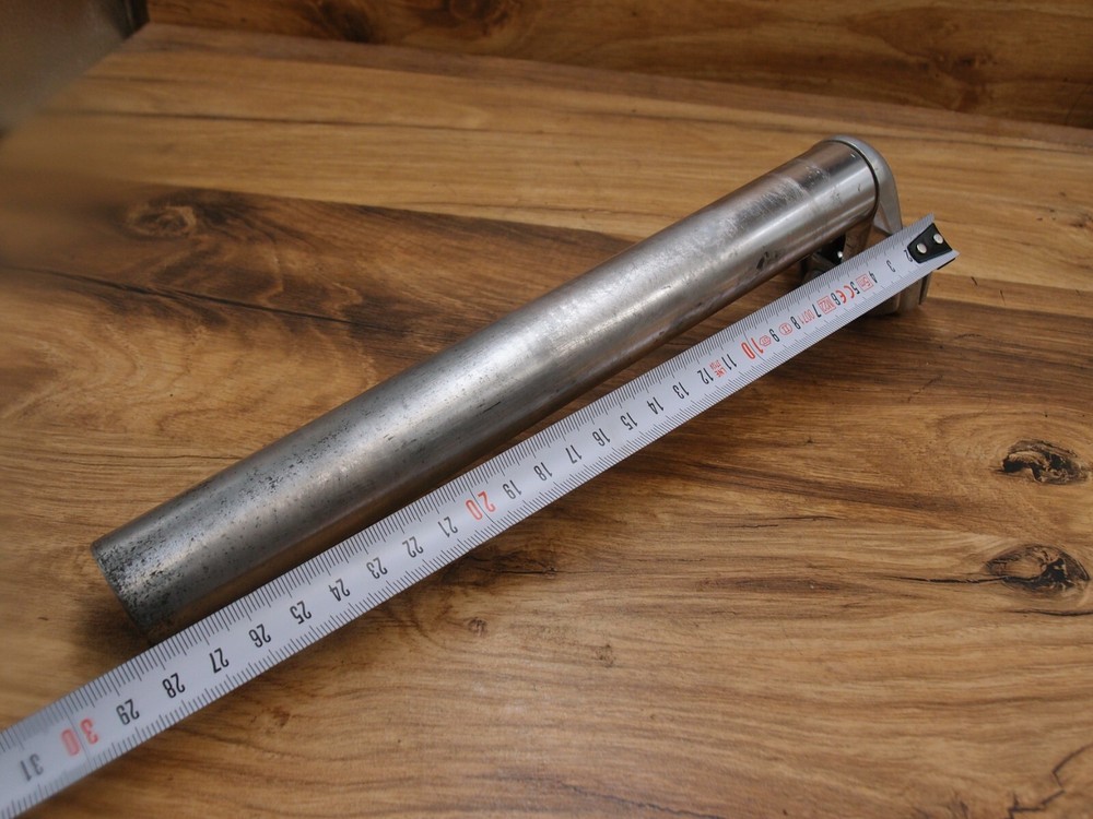 MTB silver plain seatpost 30.2 mm