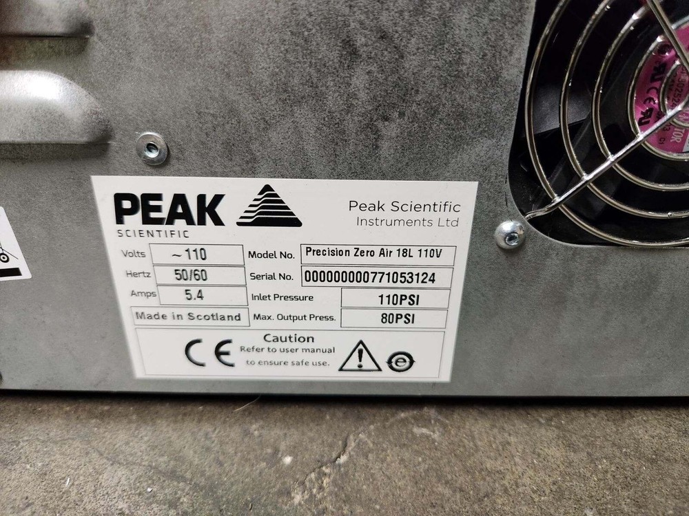 Peak Precision Zero Air 18L PKS-60-0019 Used and Working