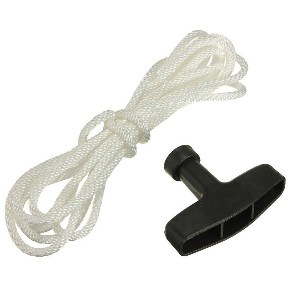 Replacement Pull Starter Handle Rope Recoil Cord Line For Petrol Engine Lawn