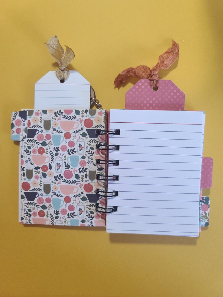 Little cinched journal notebook, handmade