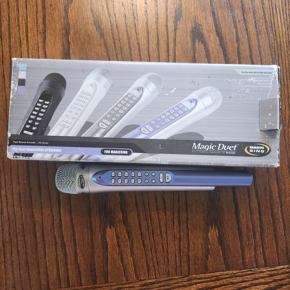 Magic Sing EX190 Wireless Karaoke Microphone only MISSING PART Remote for Duets