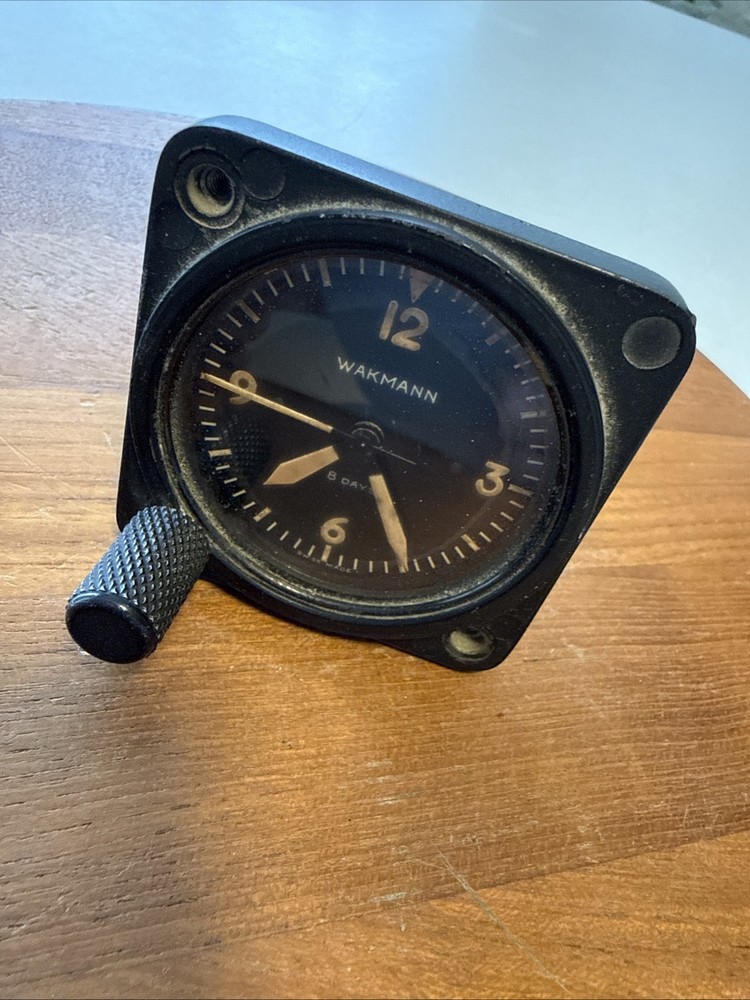 Wakmann Aircraft Clock/Chonograph - 8 Days