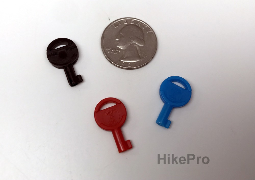 HIDDEN Cuff Key Zipper Pull Handcuff Non-Metallic Covert Evasion - Jacket - Bag