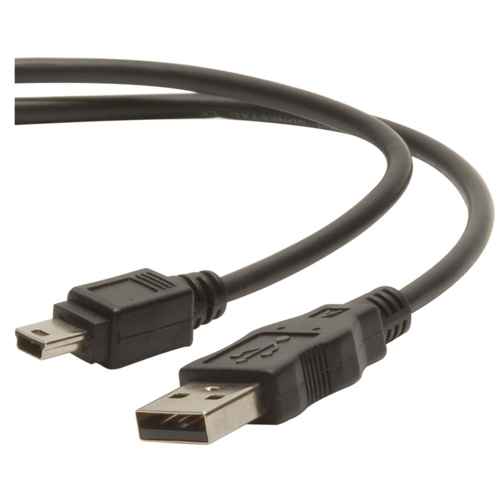 USB 2.0 Cable A to Mini B Black 2m (6.6 ft.)