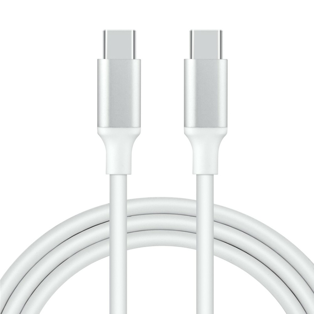 White 5ft USB Type-C To USB C Data Sync Quick Charger Cable For Andriod Phones