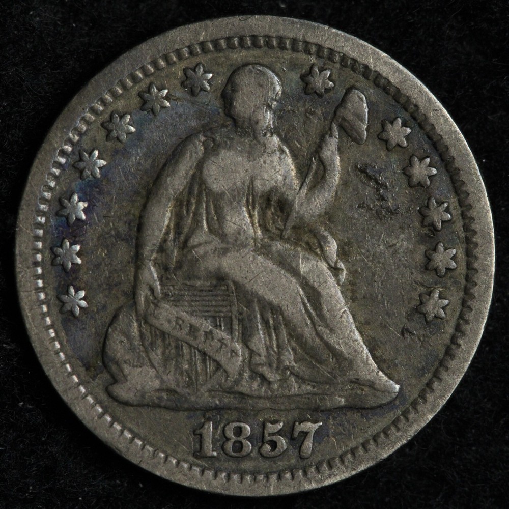 1857-O Seated Liberty Half Dime XF E833 SYNB