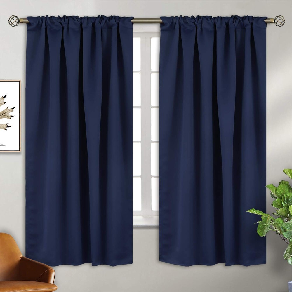 BGment Rod Pocket and Back Tab Blackout Curtains for Bedroom - Thermal Insula...