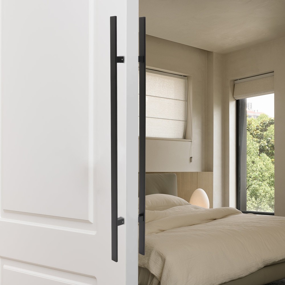 1 Pair 1200mm Stainless Steel Sliding Door Handle Double Sided Push Pull Handle